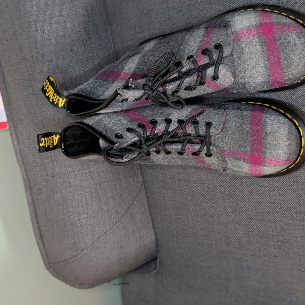 Doc Martens 1460 Vegan Castle Boots. Like New - Picture 3 of 5